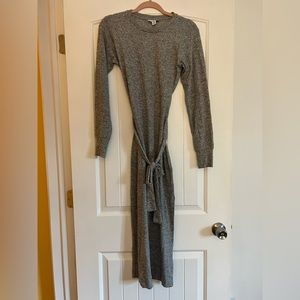 Topshop - Grey Stretchy Midi Dress - Size 2